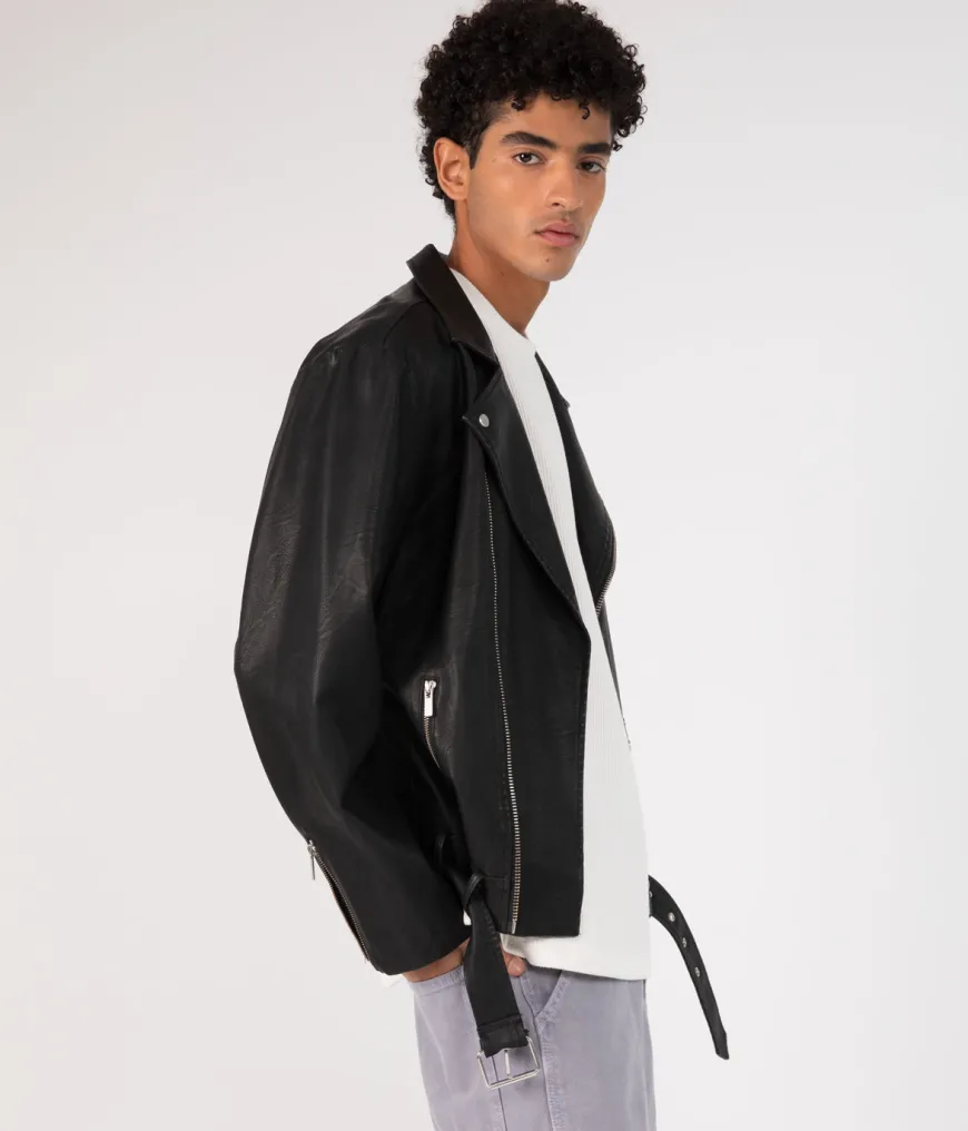 DALEX Men's Vegan Motorcycle Jacket