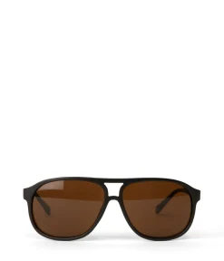 ELLIS-2 Recycled Brown Aviator Sunglasses