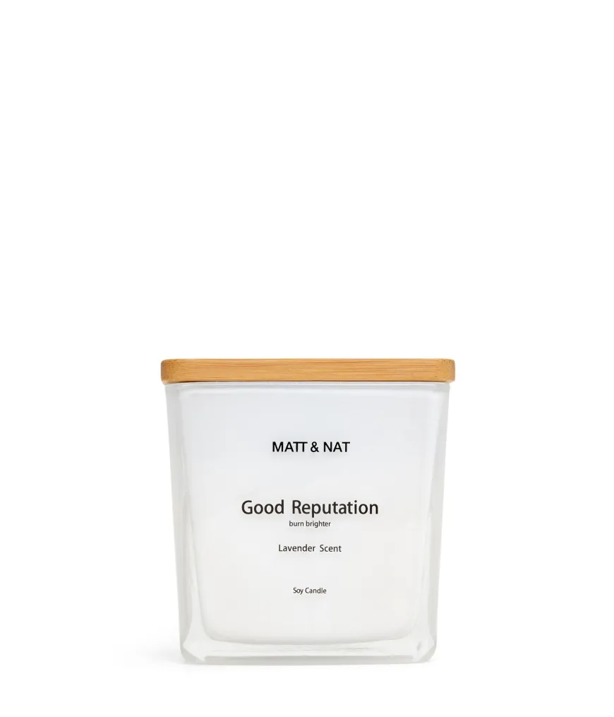 GOOD REPUTATION REG. SQ. CANDLE
