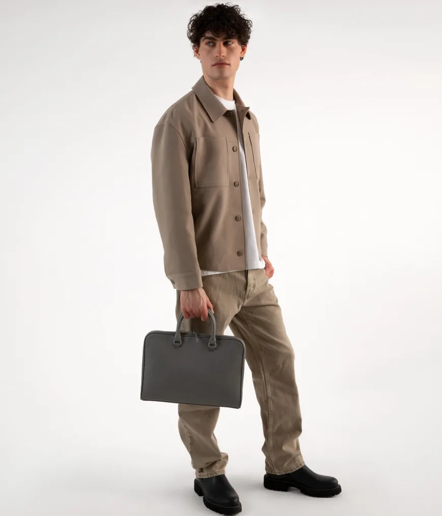 HOLDER Slim Vegan Briefcase - Purity