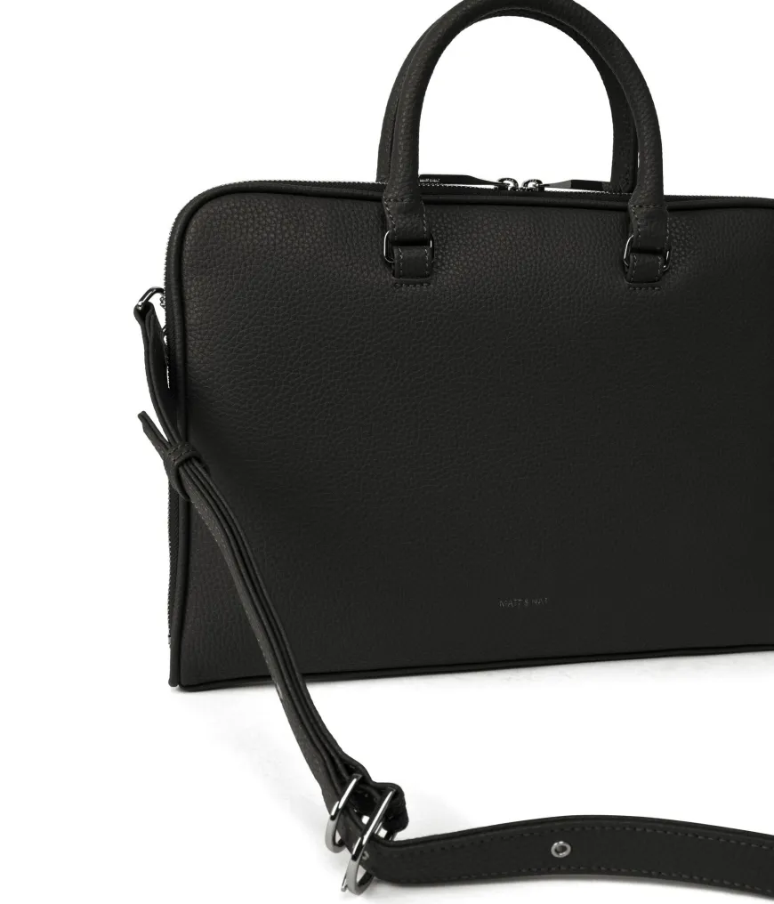 HOLDER Slim Vegan Briefcase - Purity