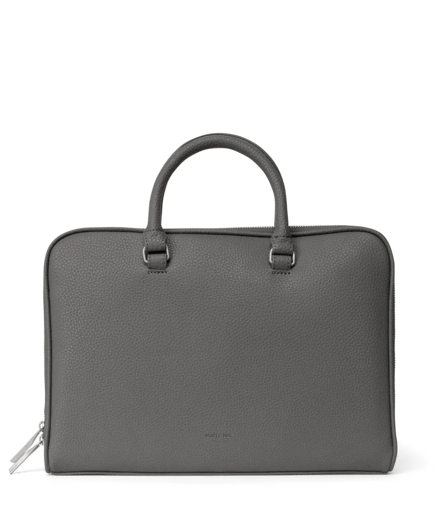 HOLDER Slim Vegan Briefcase - Purity