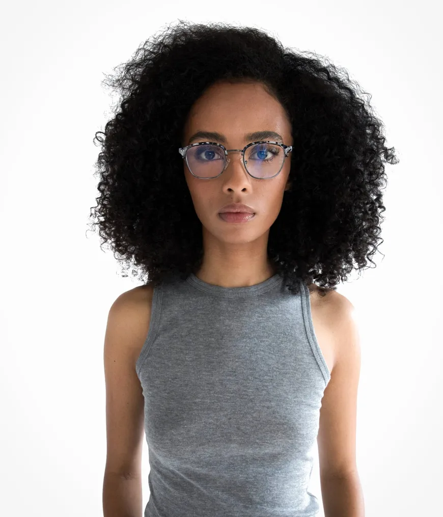 KANNA-3 Recycled Clubmaster Reading Glasses