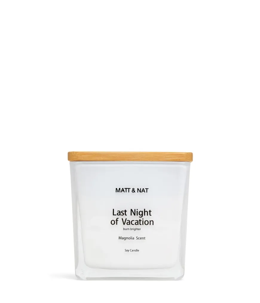 LAST NIGHT ON VACATION REG. SQ Candle