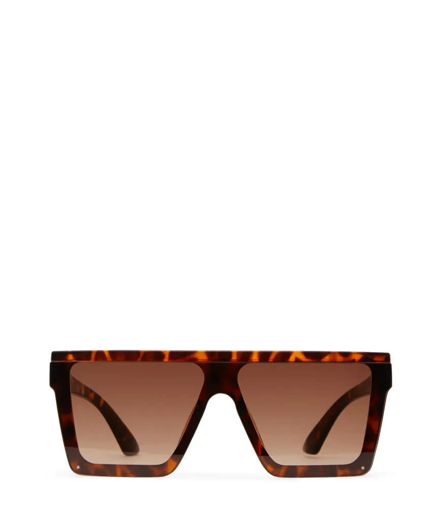 LYN Brown Square Sunglasses