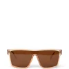 MAEVE-2 Recycled Beige Retro Squared Sunglasses