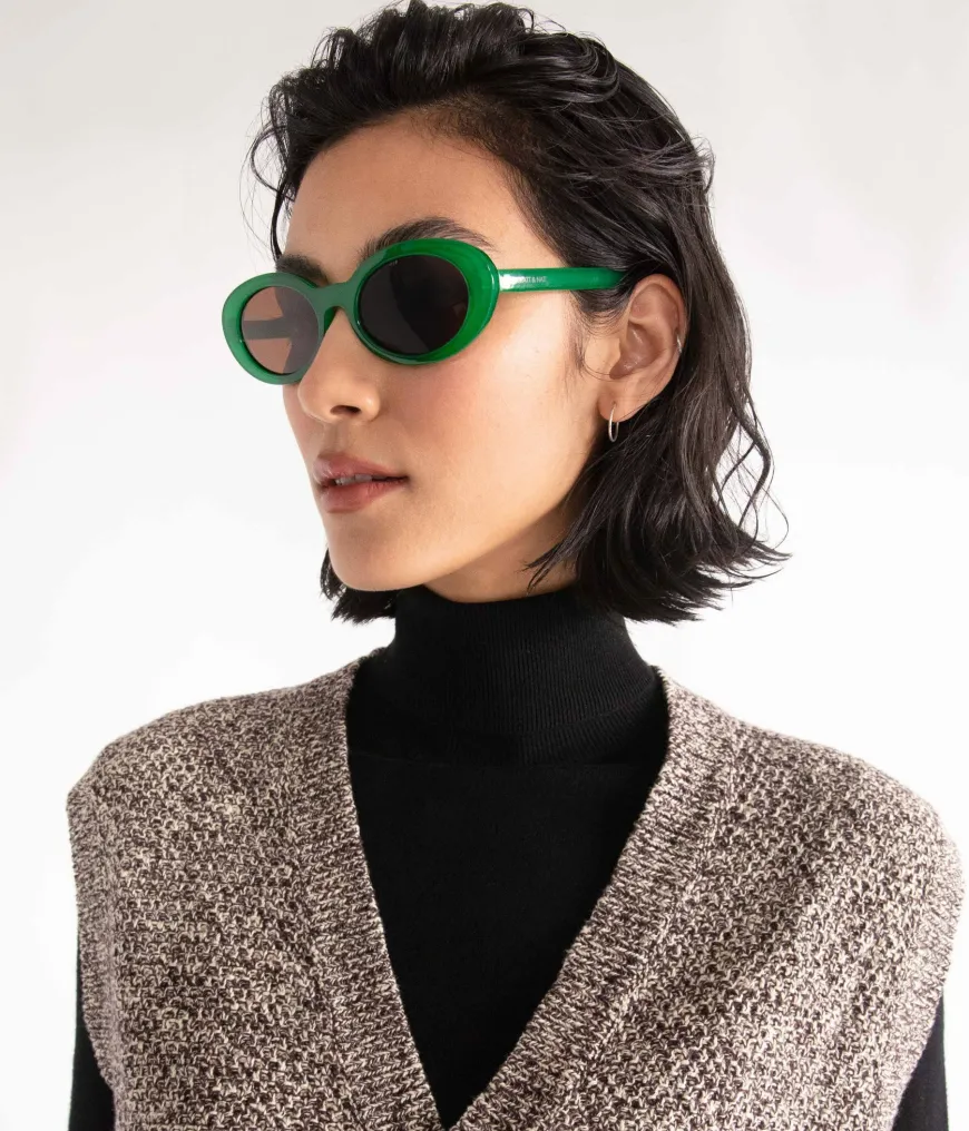 MIELA-2 Recycled Oval Sunglasses