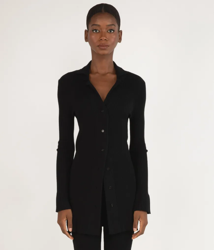 PEARL Women's Bamboo Ribbed Cardigan