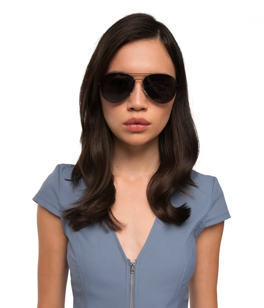 SADIE Metal Aviator Sunglasses