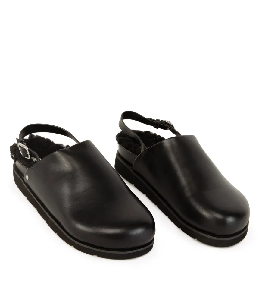 SARO Women's Vegan Mule Shoes