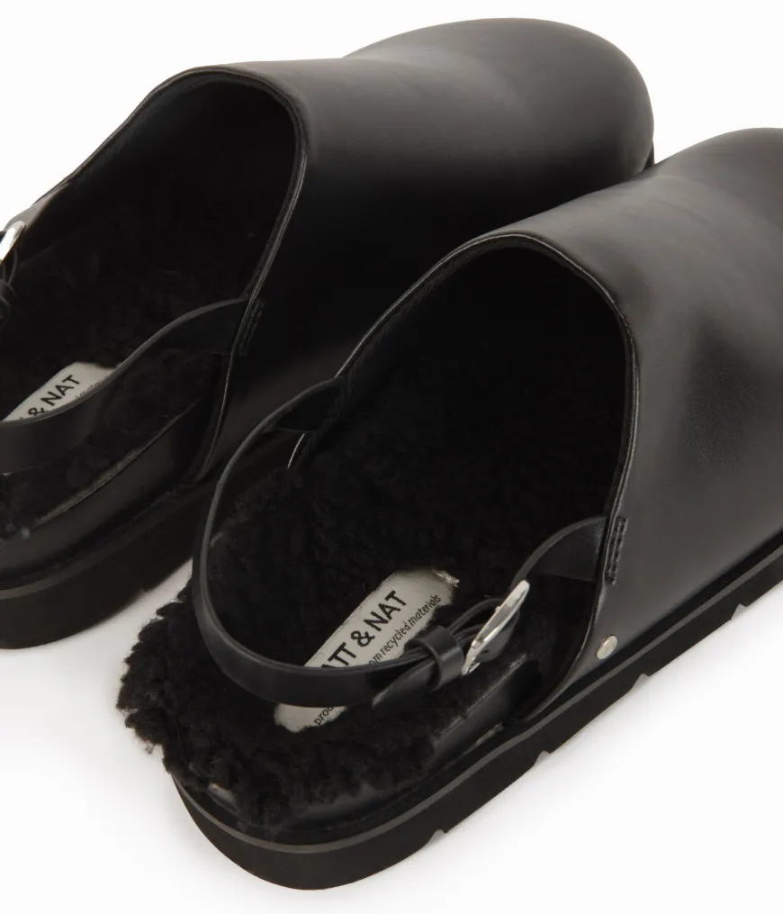 SARO Women's Vegan Mule Shoes