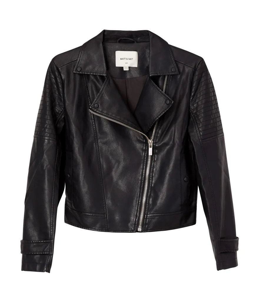 SAVINA Women’s Vegan Moto Jacket