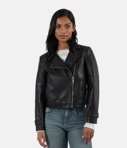 SAVINA Women’s Vegan Moto Jacket